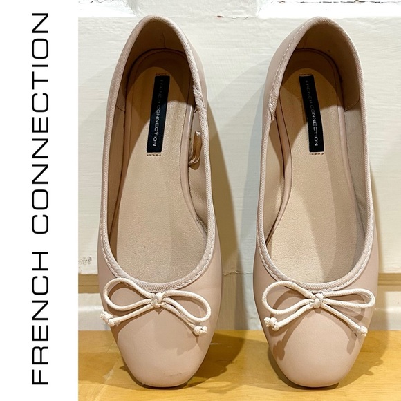 French Connection Shoes - French Connection Ballet Flats Size 37 Blush Pink Preppy Twee Romantic Feminine